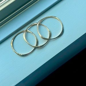 Uncommon James (set of 3) gold bangle bracelets